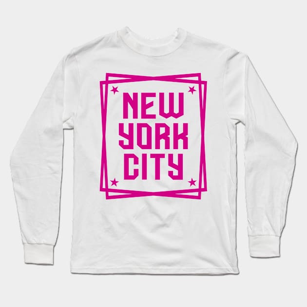 New York City Long Sleeve T-Shirt by colorsplash